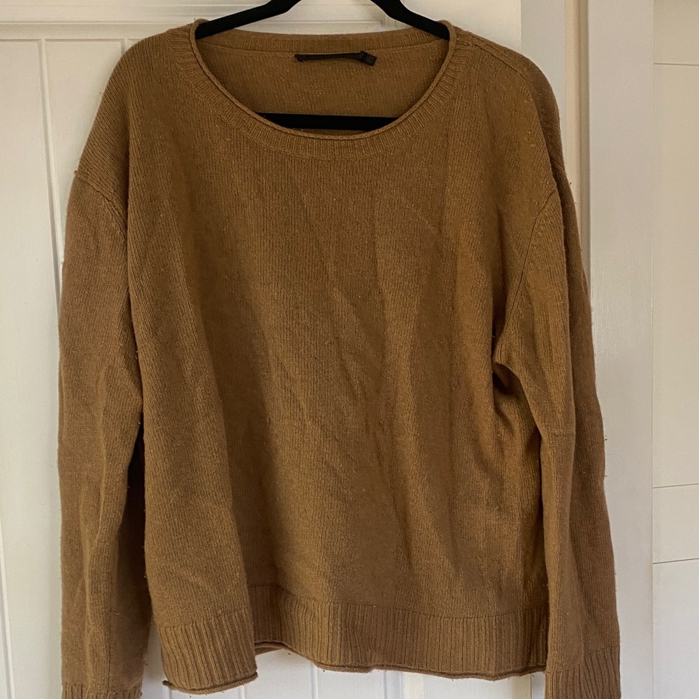 Jenni Kayne Everyday Sweater in Camel XXL